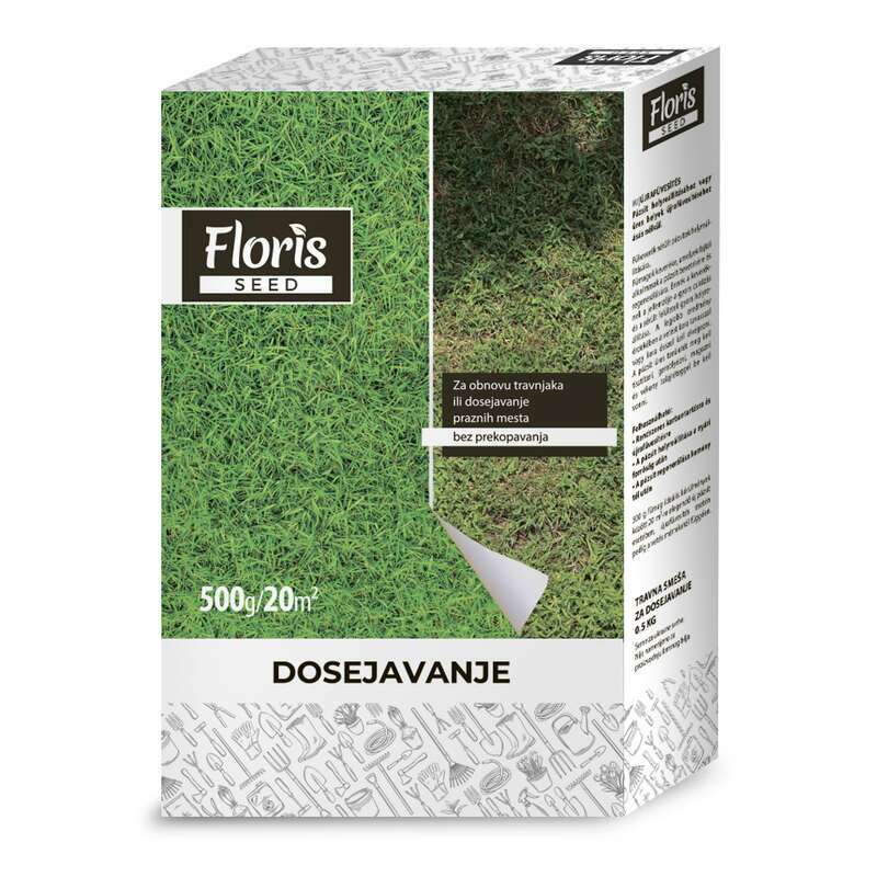 Floris travna smeša za dosejavanje i obnovu travnjaka 0,5kg